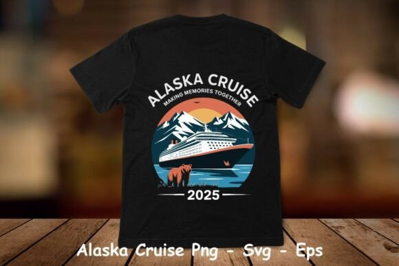 Alaska Cruise 2025 T-Shirt Design Vector