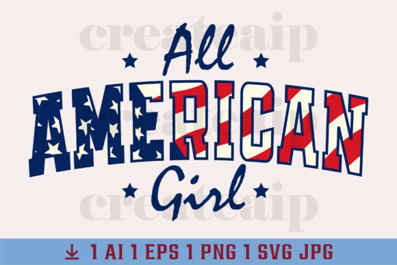 Celebrate Design Freedom with the All American Girl T-Shirt