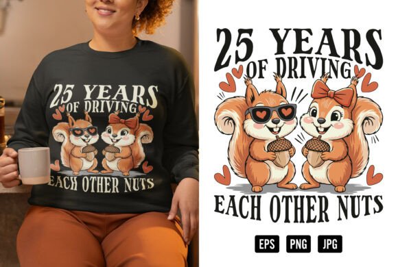 Celebrate Milestones with a Funny Squirrel Couple Anniversary Design