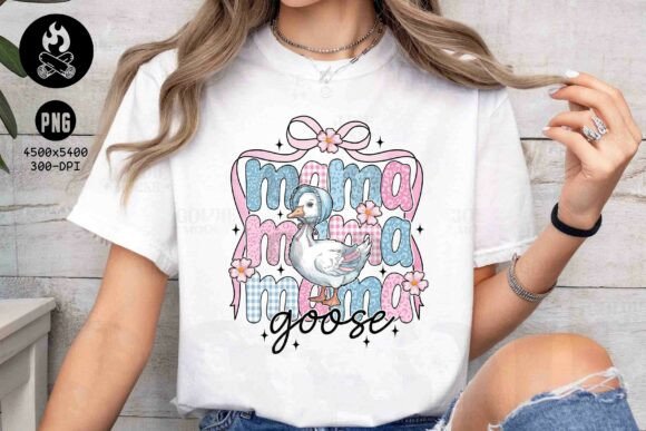 Charming Mama Goose PNG: A Sweet Design Asset