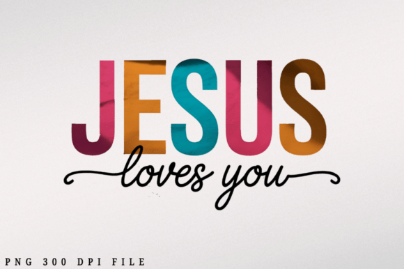 Christian Jesus Loves You PNG: A Designer's Faithful Asset
