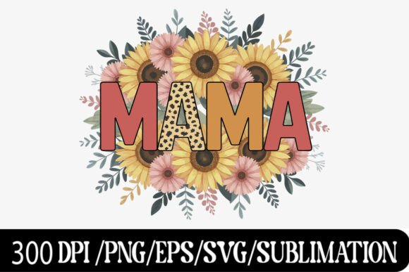 Floral Leopard Print MAMA Design: A Bold Visual Asset