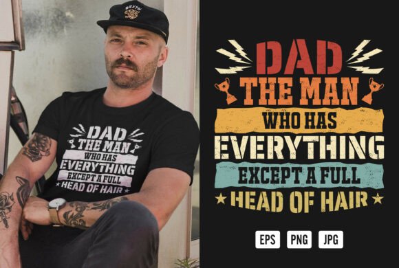 Funny Bald Dad Jokes T Shirt Design