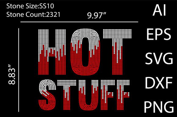 Hot Stuff Rhinestone Design: A Sparkling Creative Asset