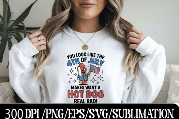 Sizzle Your Brand with a Funny 4th of July Hot Dog Design
