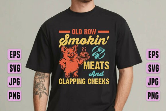 Smokin' Meats PNG Design: Bold Graphics for Grill-Themed Projects