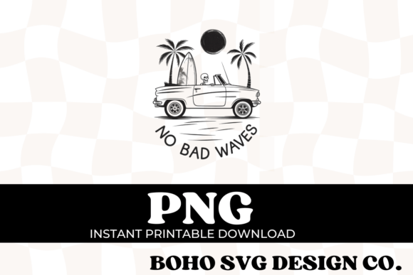 Summer Surf PNG: A Retro Design Asset for Vibrant Projects