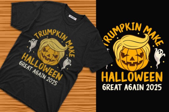 Trumpkin Halloween Design 2025: A Humorous Visual Asset