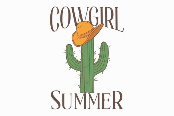 Unleash Your Brand's Spirit with Cowgirl Summer Western T-shirt Design